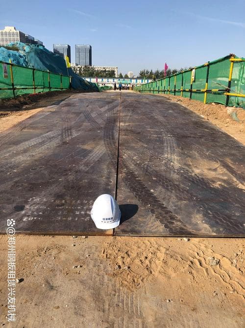 鄂州重车通行垫道钢板租赁怎么进场?本地工地进场要点说明