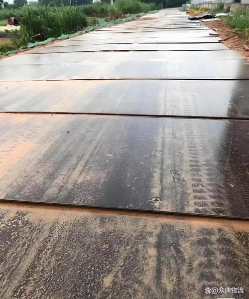 孝感雨季泥地怎么进场?工地钢板出租与路基箱铺设要点